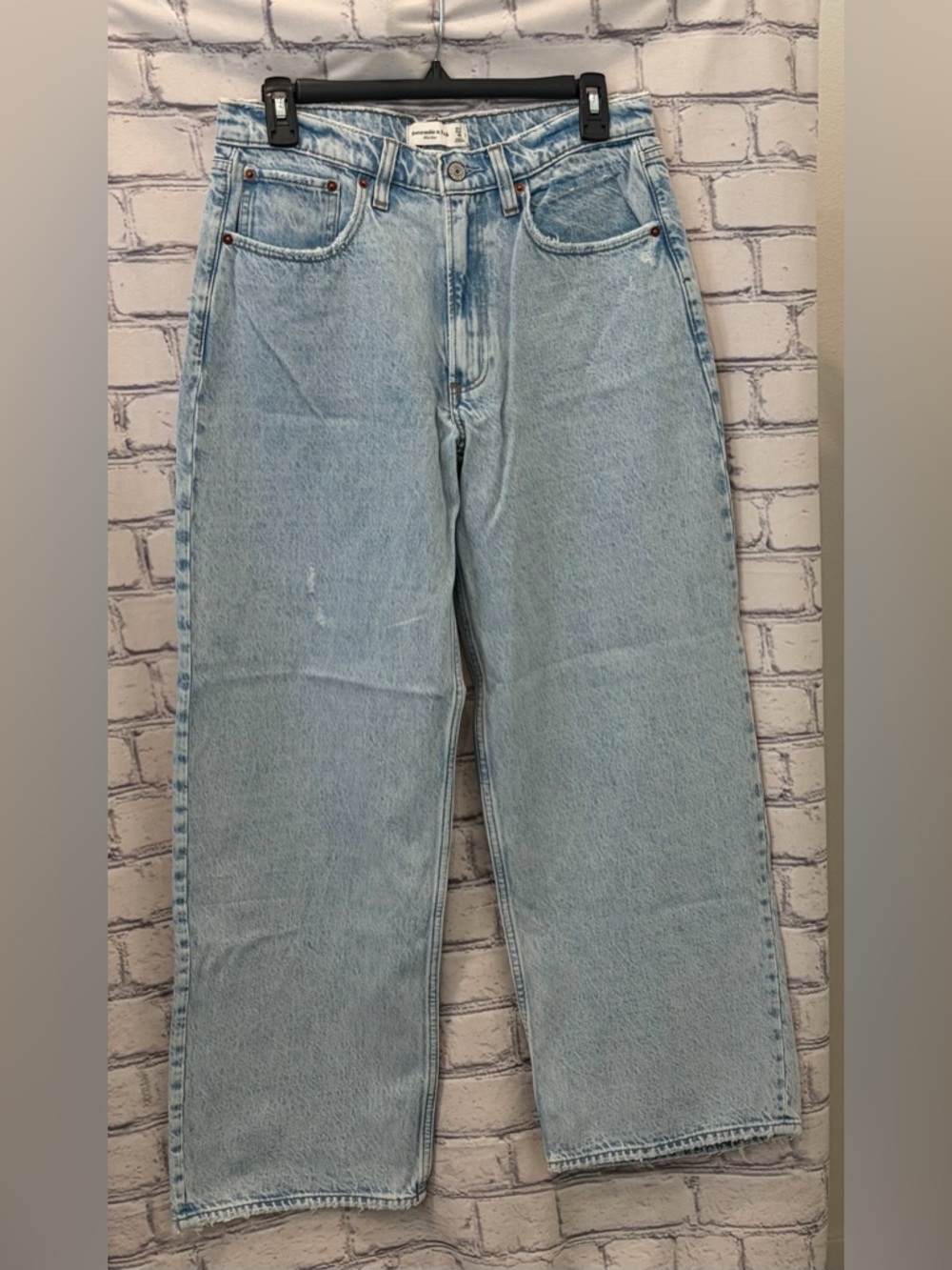 Abercrombie & Fitch Size 27 Women Blue Denim Jeans with Copper Hardware Pockets
